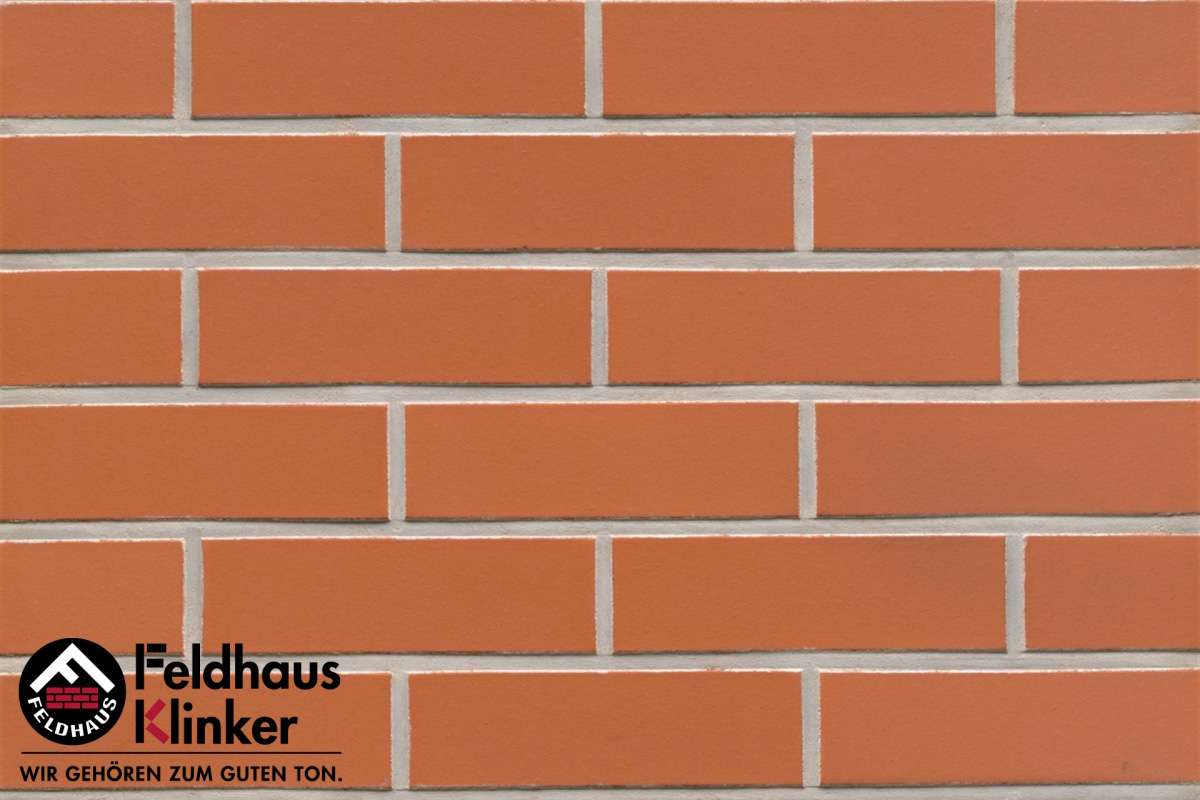 Клинкер Feldhaus Klinker Classic Terreno Liso R480NF9, цвет терракотовый, поверхность матовая, под кирпич, 71x240