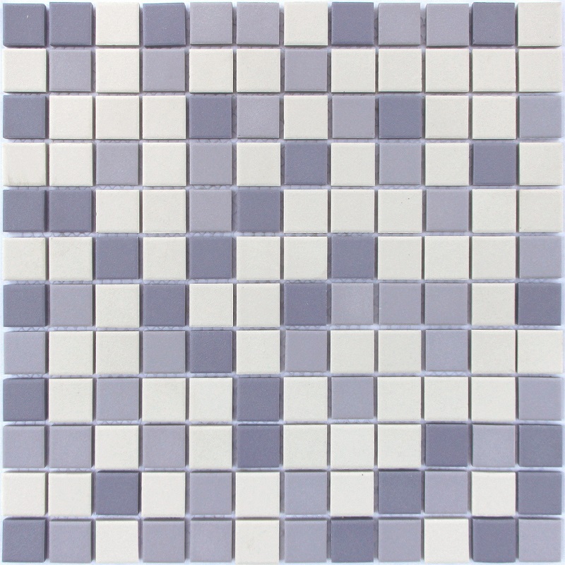 Мозаика Caramelle Mosaic L Universo Aquario 23x23, цвет белый фиолетовый, поверхность матовая, квадрат, 300x300