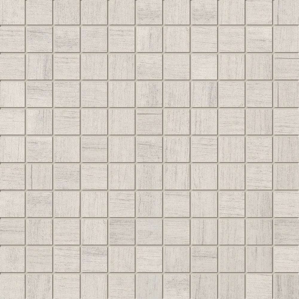 Мозаика Tubadzin Pinia White, цвет белый, поверхность глянцевая, квадрат, 300x300