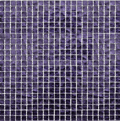 Мозаика Art & Natura Murano Specchio 20 15mm, цвет фиолетовый, поверхность глянцевая, квадрат, 300x300