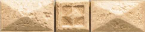 Бордюры Cinca Forum Nut Piramide A 0450/332, цвет коричневый, поверхность матовая, прямоугольник, 35x160