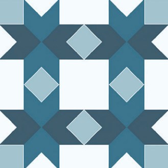 Керамогранит Heralgi Gio Zahara Cold, цвет синий, поверхность матовая, квадрат, 200x200