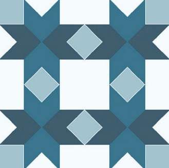 Керамогранит Heralgi Gio Zahara Cold, цвет синий, поверхность матовая, квадрат, 200x200