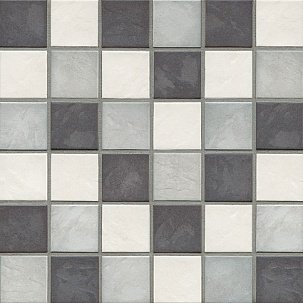 Мозаика Jasba 3503H Village Rock Grey Slate Mix, цвет чёрно-белый, поверхность матовая, квадрат, 316x316