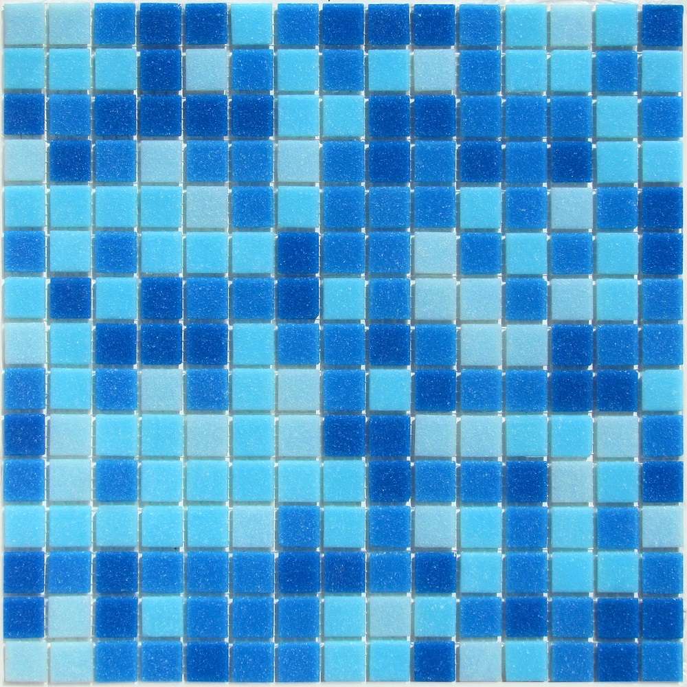 Мозаика Bonaparte Bonaparte Aqua 100, цвет голубой, поверхность глянцевая, квадрат, 327x327