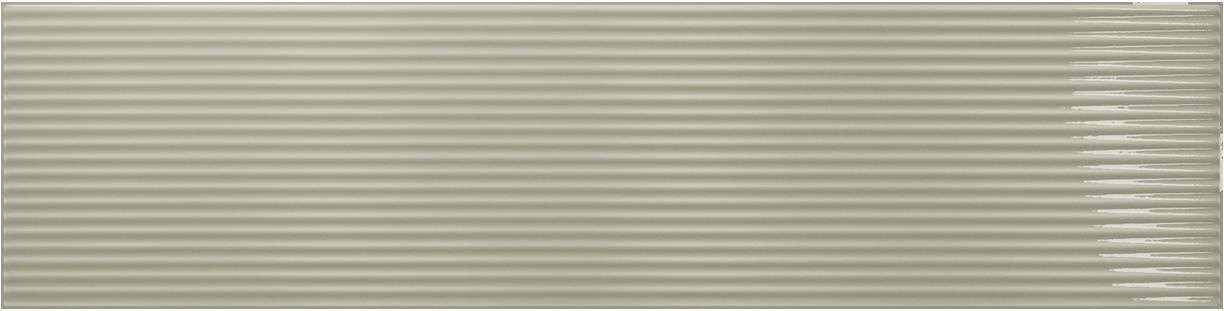 Керамическая плитка Amadis Плитка Stripes Salvia 8436552229545, цвет зелёный, поверхность глянцевая рельефная, прямоугольник, 65x261