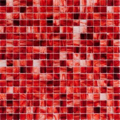 Мозаика Alma Mosaic Smalto SM30, цвет красный, поверхность глянцевая, квадрат, 150x150