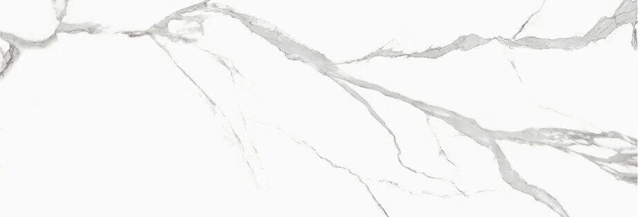 Широкоформатный керамогранит Staro Slab Statuario Venato Polished, цвет белый, поверхность полированная, прямоугольник, 800x2400