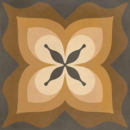 Декоративные элементы Vives Pop Tile Bethel-R, цвет коричневый, поверхность матовая, квадрат, 150x150