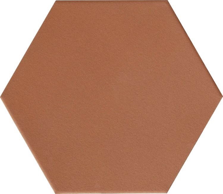 Керамогранит Aparici Chaplin Copper Hexagon, цвет коричневый, поверхность матовая, шестиугольник, 250x290