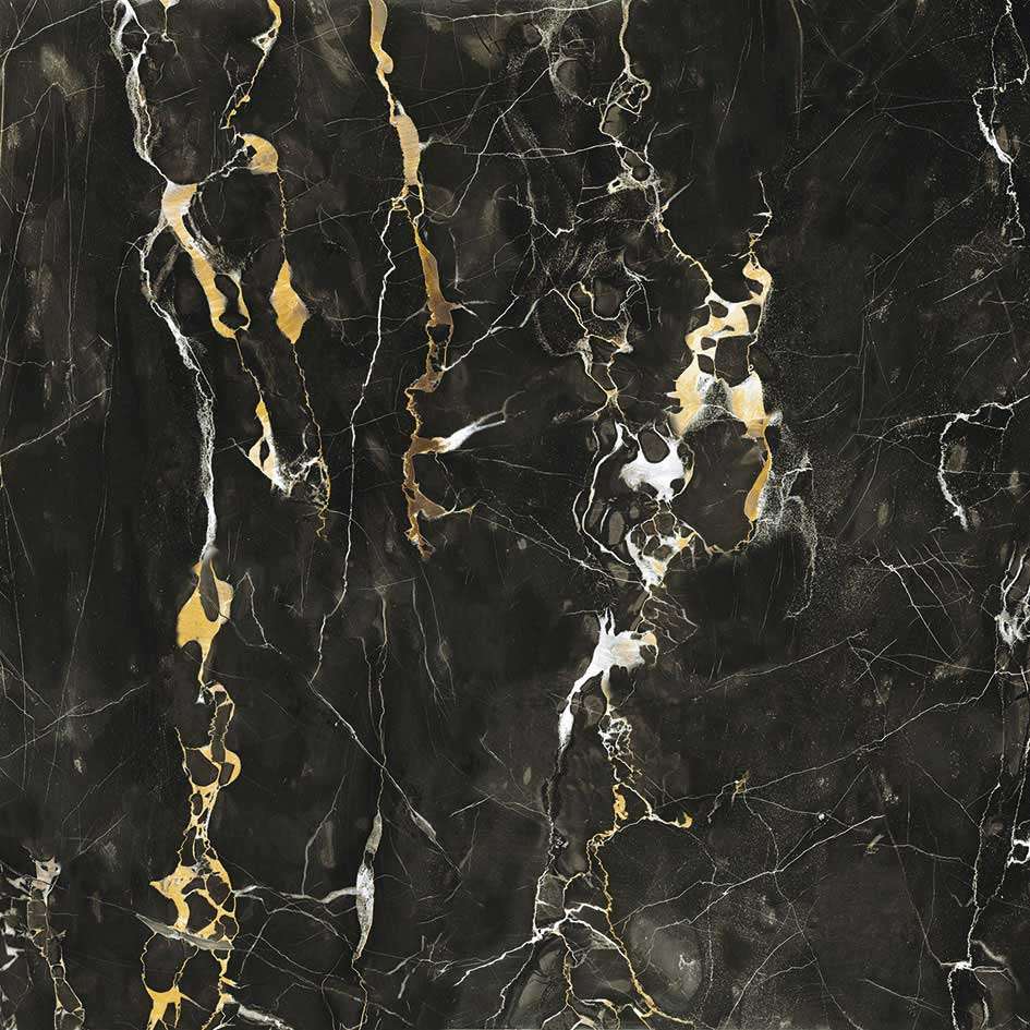 Керамогранит Mirage Jewels Black Gold Luc Ret JW 11, цвет чёрный, поверхность полированная, квадрат, 600x600