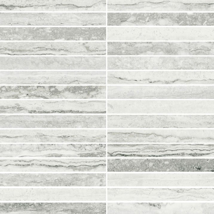 Мозаика Sant Agostino Plus Tipos White CSAPLTWH30, цвет серый, поверхность матовая, квадрат, 300x300