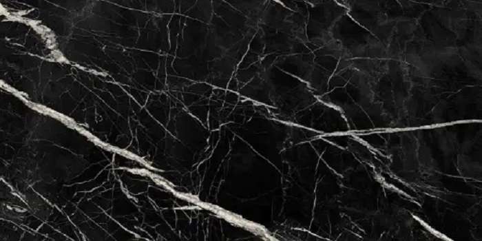 Керамогранит Urbatek Marquina Black Nature D 100302693D, цвет чёрно-белый, поверхность натуральная, прямоугольник, 1500x3000