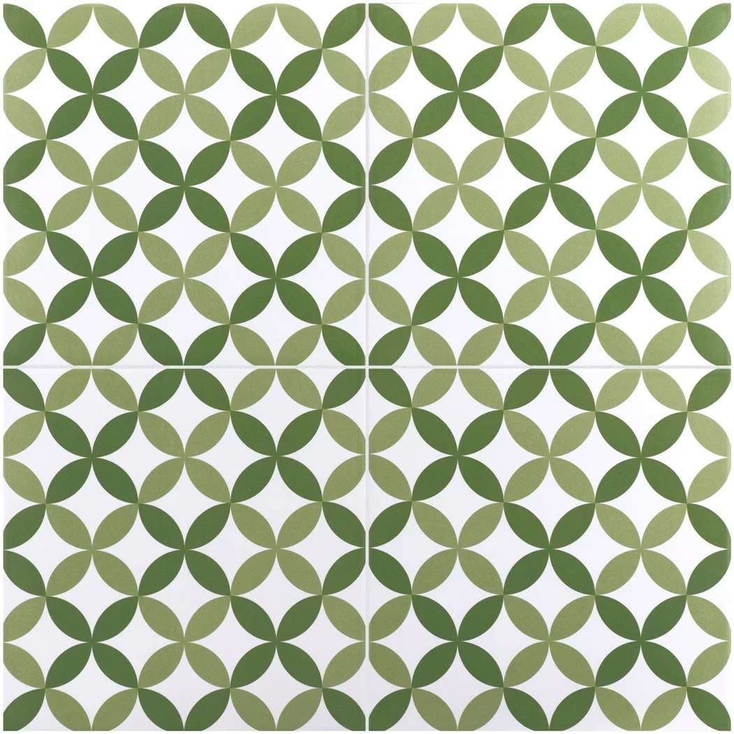 Керамогранит Equipe Rivoli Naples 30712, цвет зелёный, поверхность матовая, квадрат, 200x200