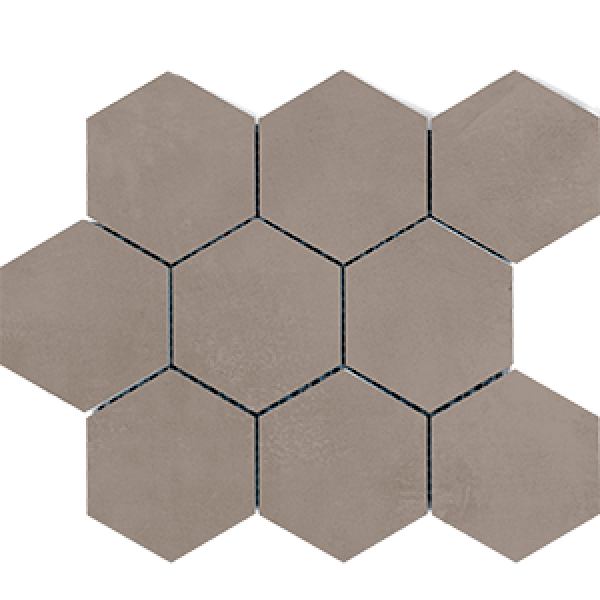 Мозаика Polcolorit Dh-Modern Tp Mosaic Hex, цвет коричневый, поверхность матовая, квадрат, 300x300