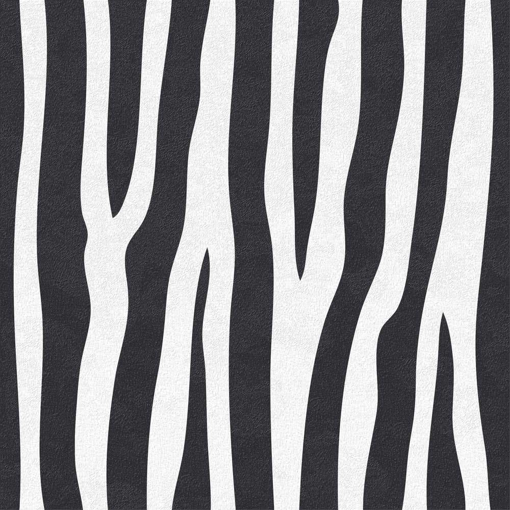 Керамогранит Ornamenta Jungle Zebra Key AN6060ZEBK, цвет чёрно-белый, поверхность матовая, квадрат, 600x600