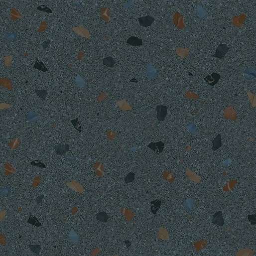 Керамогранит El Molino Terratzo Negro, цвет серый, поверхность сатинированная, квадрат, 600x600