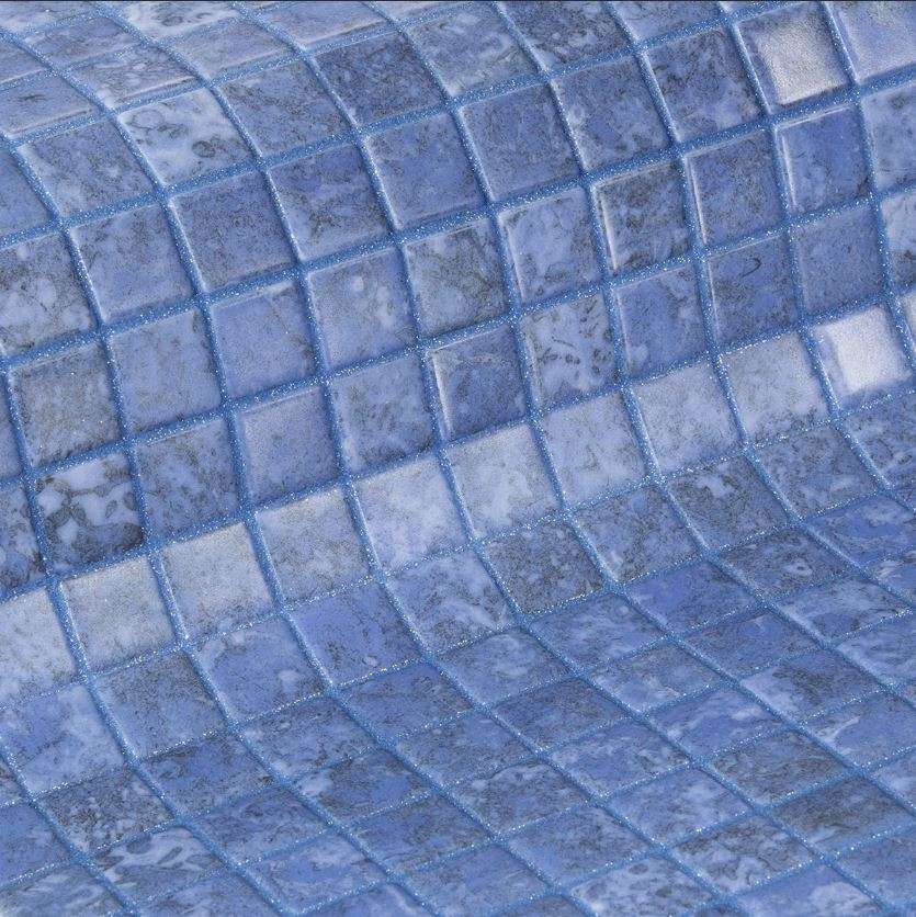 Мозаика Ezarri Zen Bluestone, цвет синий, поверхность матовая, прямоугольник, 313x495