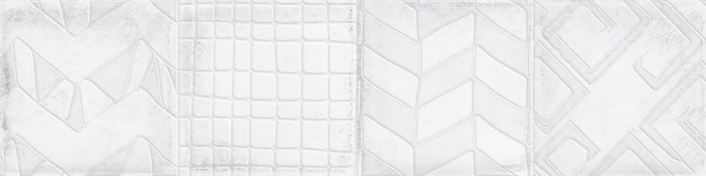 Декоративные элементы Cifre Alchimia Decor White, цвет белый, поверхность матовая, прямоугольник, 75x300