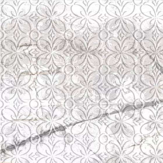 Декоративные элементы Edimax Golden Age Decor White Soft, цвет белый, поверхность структурированная, квадрат, 300x300