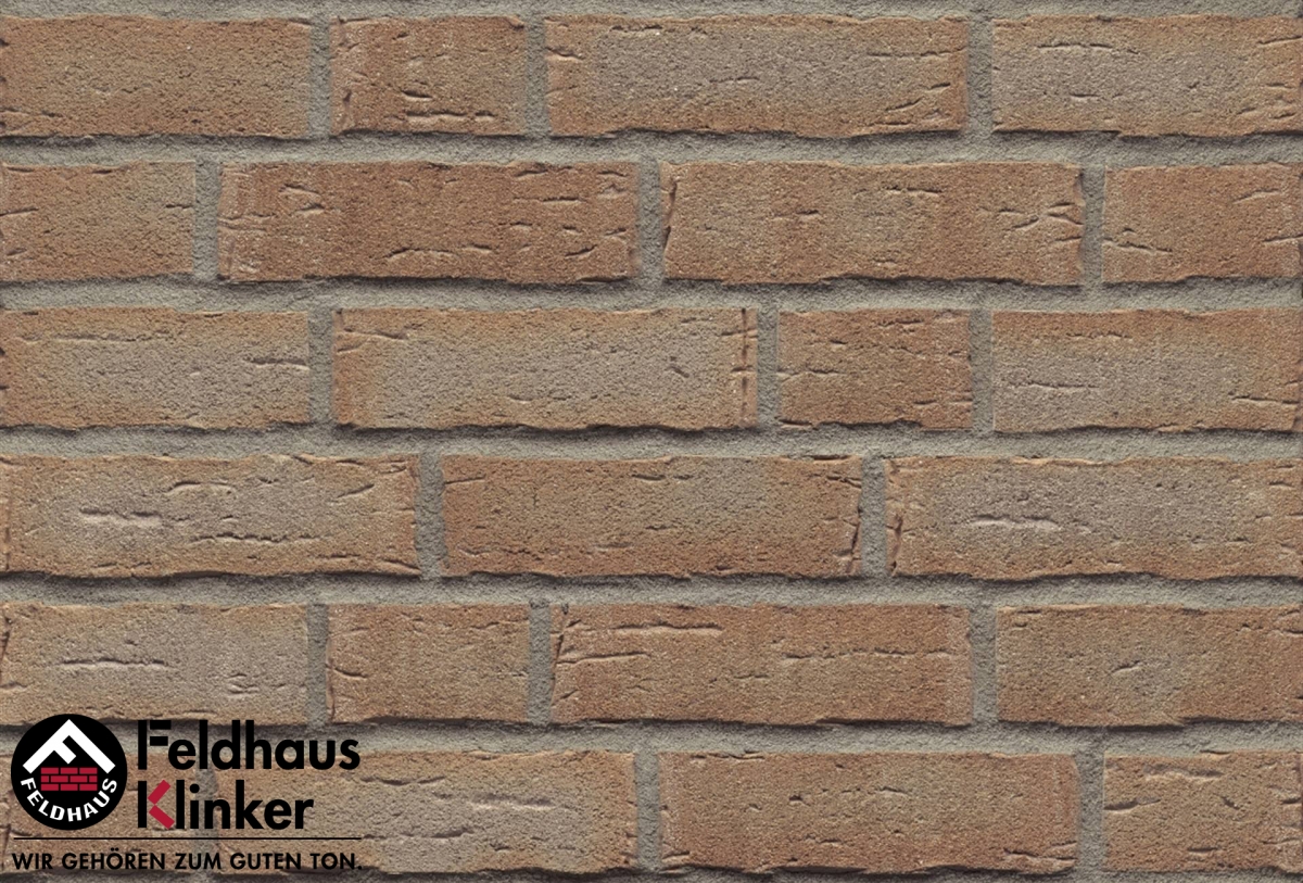 Клинкер Feldhaus Klinker Sintra Brizzo R681DF14, цвет коричневый, поверхность матовая, под кирпич, 52x240