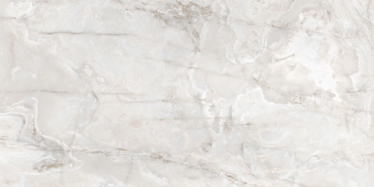 Широкоформатный керамогранит Arch Skin Stone Onix SF.OM.WO.GL 2400X1200X6, цвет белый, поверхность полированная, прямоугольник, 1200x2400
