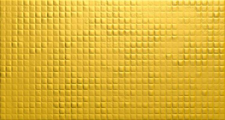 Декоративные элементы Aparici Brixton Gold Cubi, цвет жёлтый, поверхность матовая, прямоугольник, 317x595