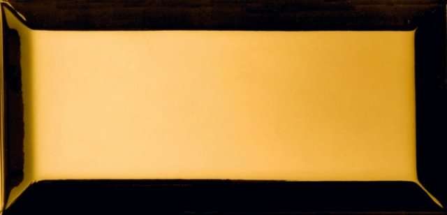 Декоративные элементы Cevica Metro Oro, цвет жёлтый, поверхность глянцевая, кабанчик, 75x150