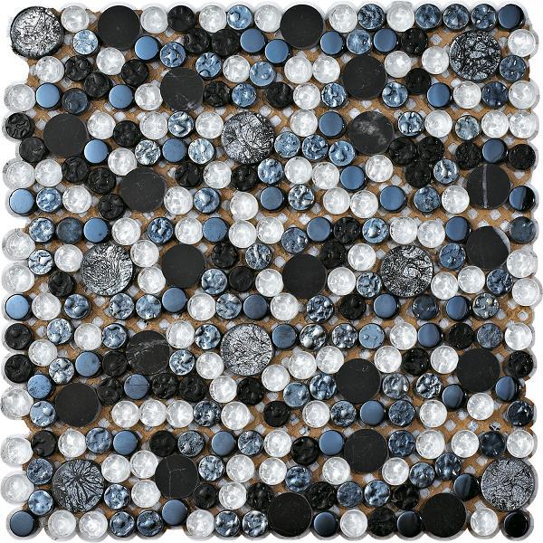 Мозаика Intermatex Planet Silver, цвет разноцветный, поверхность глянцевая, квадрат, 300x300