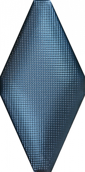 Керамическая плитка Adex ADNE8122 Rombo Acolchado Micro Cobalto, цвет синий, поверхность рельефная, ромб, 100x200