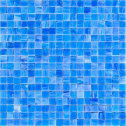 Мозаика Alma Mosaic Smalto SM41, цвет голубой, поверхность глянцевая, квадрат, 150x150