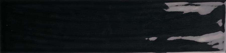 Керамическая плитка Quintessenza Genesi26 Antracite Lucido, цвет чёрный тёмный, поверхность глянцевая, прямоугольник, 65x266