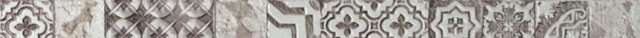 Бордюры Plaza Freedom Listello Halle, цвет серый, поверхность матовая, прямоугольник, 75x900