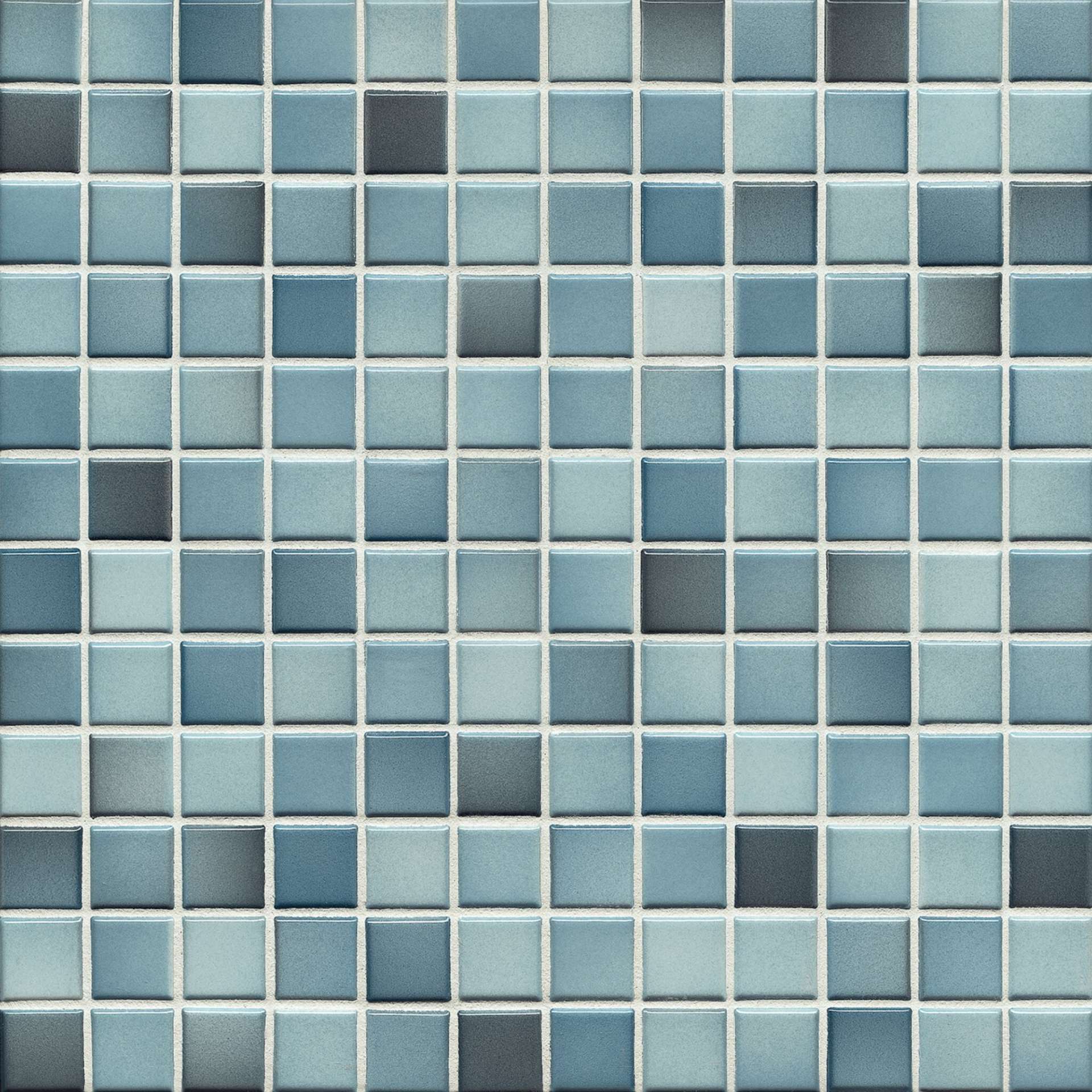 Мозаика Jasba Fresh Denim Blue-Mix 41206H, цвет голубой, поверхность глянцевая, квадрат, 316x316