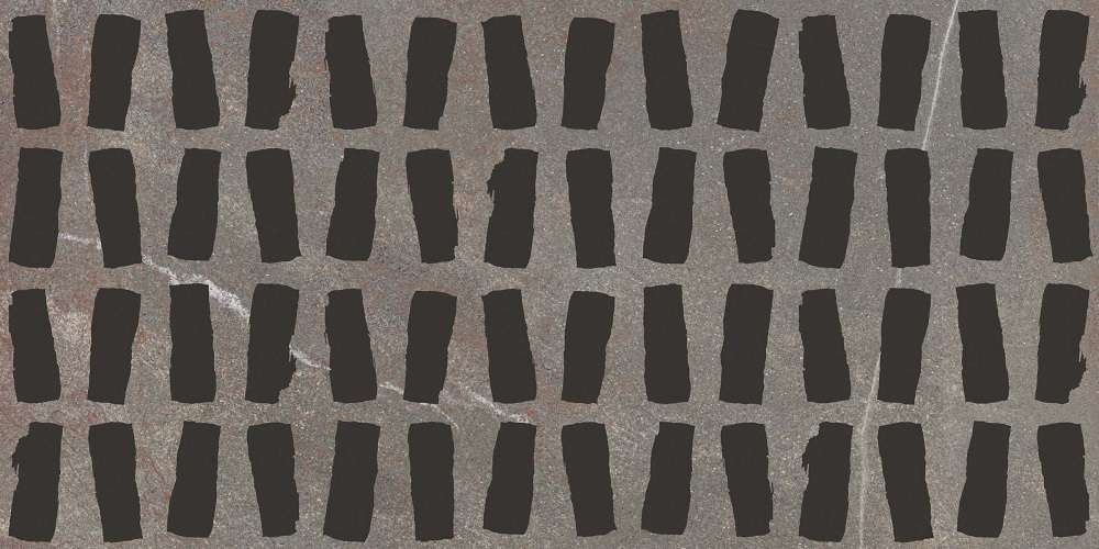Декоративные элементы ABK Poetry Stone Decor Metal Mud Nat PF60010199, цвет серый чёрный, поверхность матовая противоскользящая, прямоугольник, 600x1200