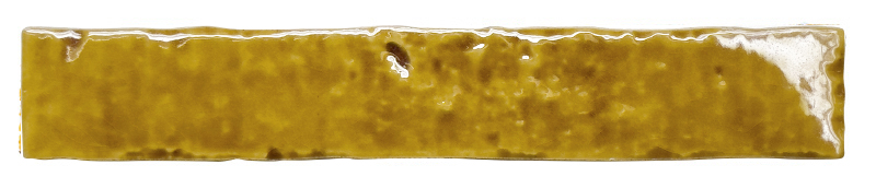 Керамическая плитка Amadis Brutalist Mustard Crackle 8436552228586, цвет жёлтый, поверхность глянцевая, под кирпич, 38x235