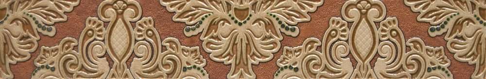 Бордюры Cifre Montblanc Cenefa Miravent Brown, цвет коричневый, поверхность глянцевая, прямоугольник, 80x500