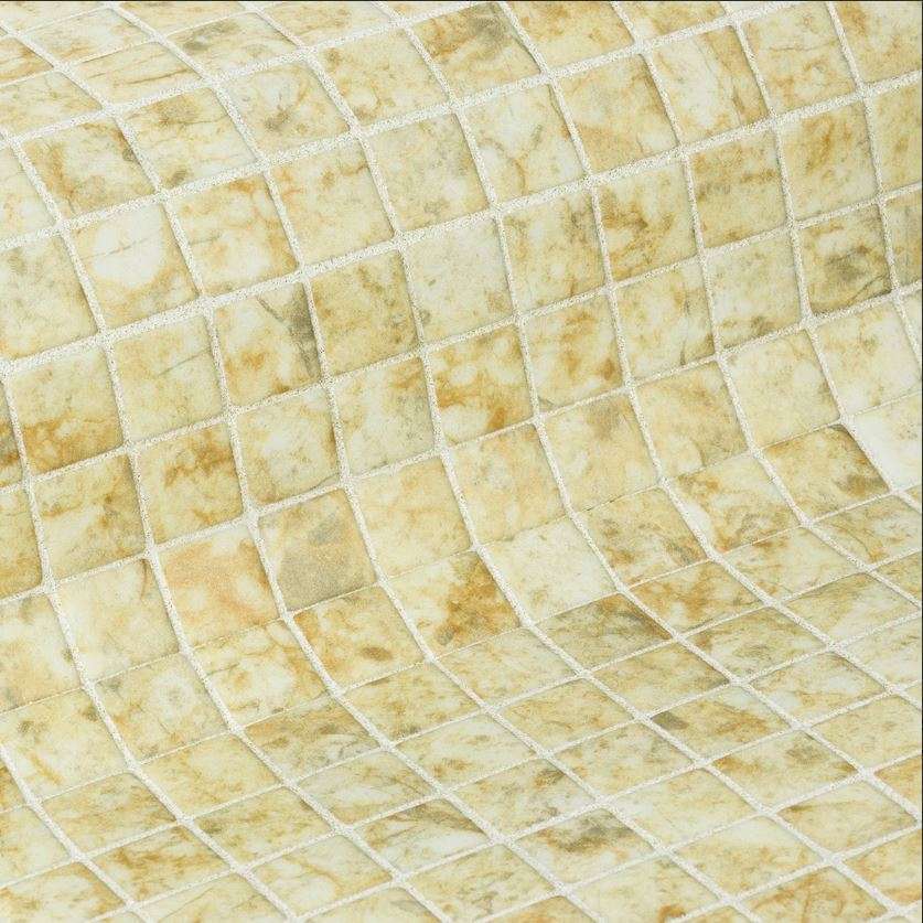 Мозаика Ezarri Zen Sandstone, цвет жёлтый, поверхность матовая, прямоугольник, 313x495