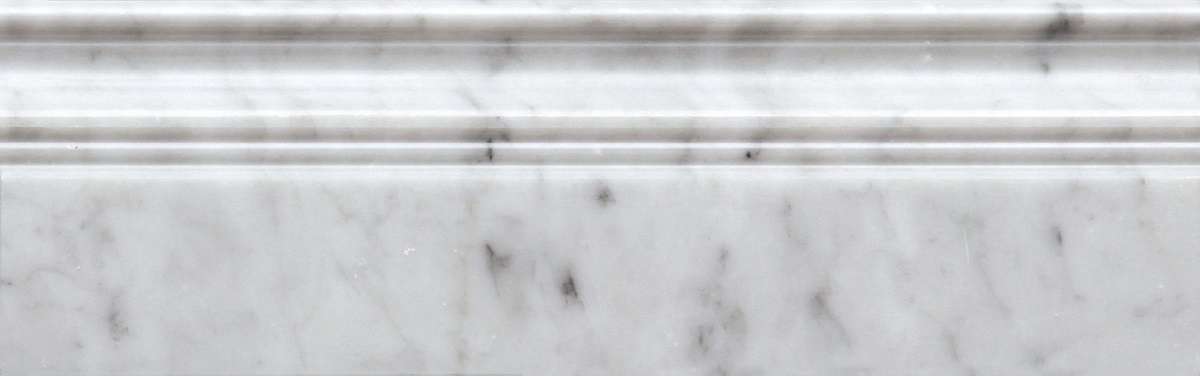 Бордюры Natural Mosaic Бордюры Carrara B088-4, цвет белый, поверхность полированная, прямоугольник, 100x305