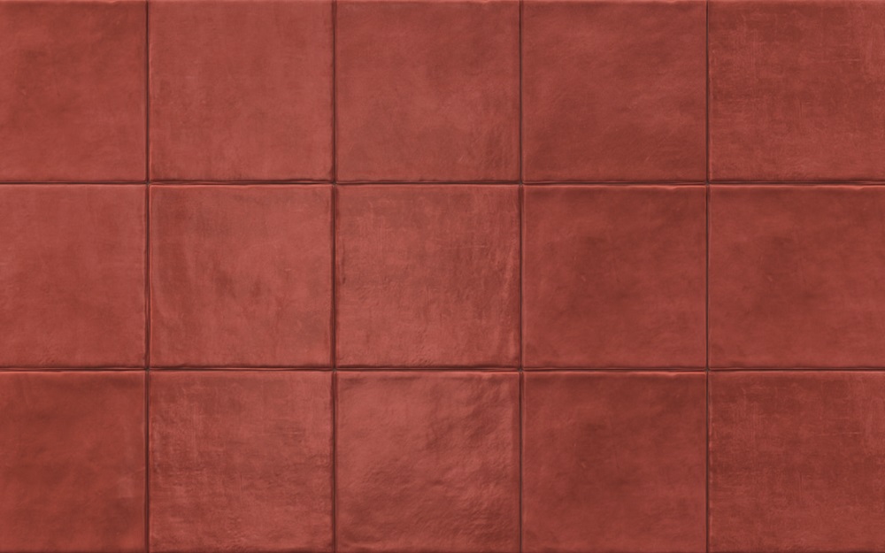 Керамическая плитка Iris Quayside Side Red 563534, цвет красный, поверхность матовая, квадрат, 200x200