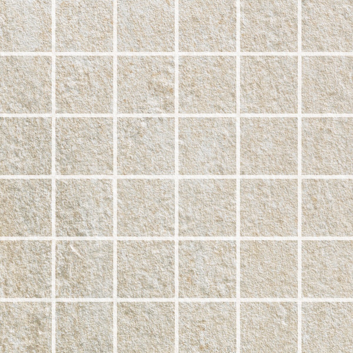 Мозаика Alfalux Stonequartz Bianco Mosaico 7277571, цвет серый, поверхность матовая, квадрат, 300x300