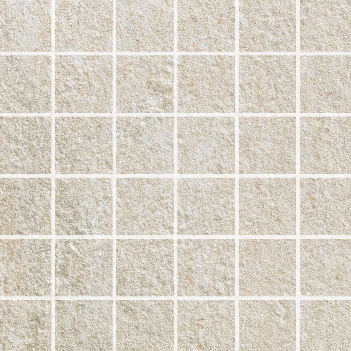Мозаика Alfalux Stonequartz Bianco Mosaico 7277571, цвет серый, поверхность матовая, квадрат, 300x300