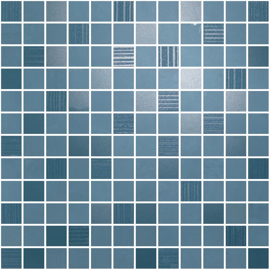 Мозаика Naxos Surface Mosaico Deco Breeze 115304, цвет синий, поверхность матовая, квадрат, 325x325