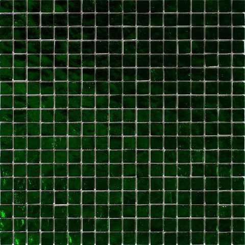 Мозаика Alma Mosaic Beauty BD51, цвет зелёный, поверхность глянцевая, квадрат, 150x150