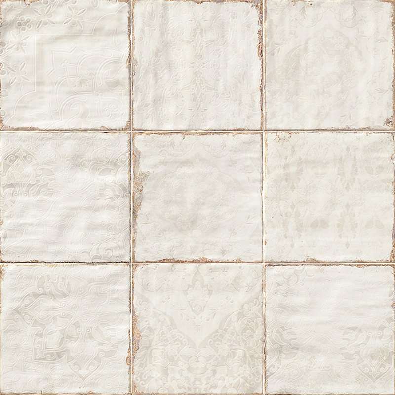 Декоративные элементы Mainzu Decor Tirreno Mix, цвет белый, поверхность глянцевая, квадрат, 200x200