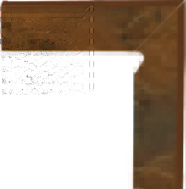 Бордюры Paradyz Semir Beige Цоколь правый (B+A), цвет коричневый, поверхность матовая, прямоугольник, 81x300