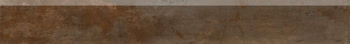 Бордюры Alfalux Crossover Rust Battiscopa 8200945, цвет коричневый, поверхность матовая, прямоугольник, 75x600