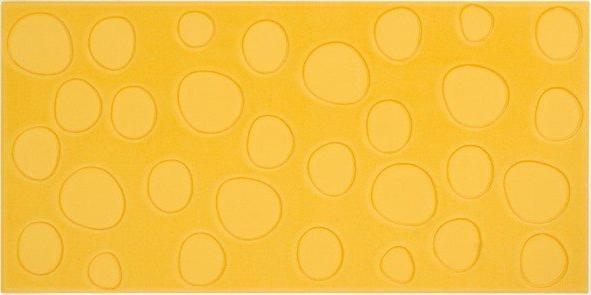 Декоративные элементы Pamesa Agatha Lunares Amarillo, цвет жёлтый, поверхность глянцевая, прямоугольник, 250x500