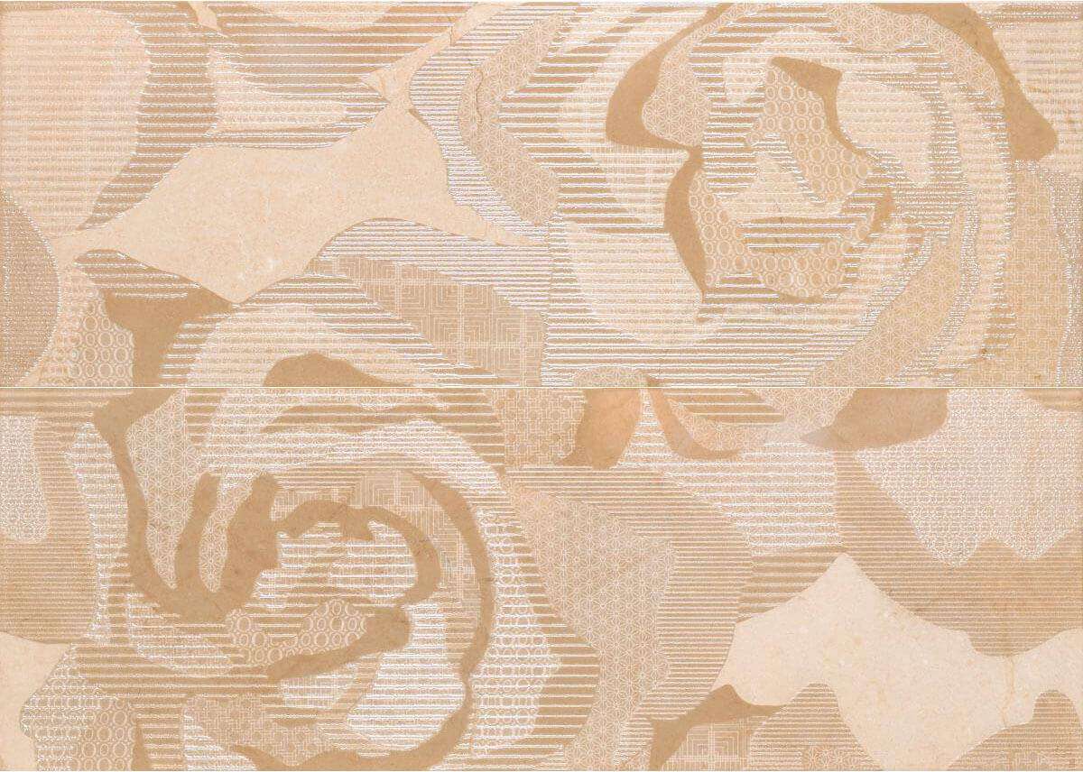 Панно Cifre Composicion Atessa Marfil, цвет бежевый, поверхность глянцевая, прямоугольник, 500x700