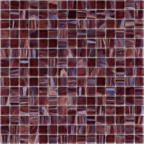 Мозаика Alma Mosaic Stella STN532, цвет бордовый, поверхность глянцевая, квадрат, 327x327